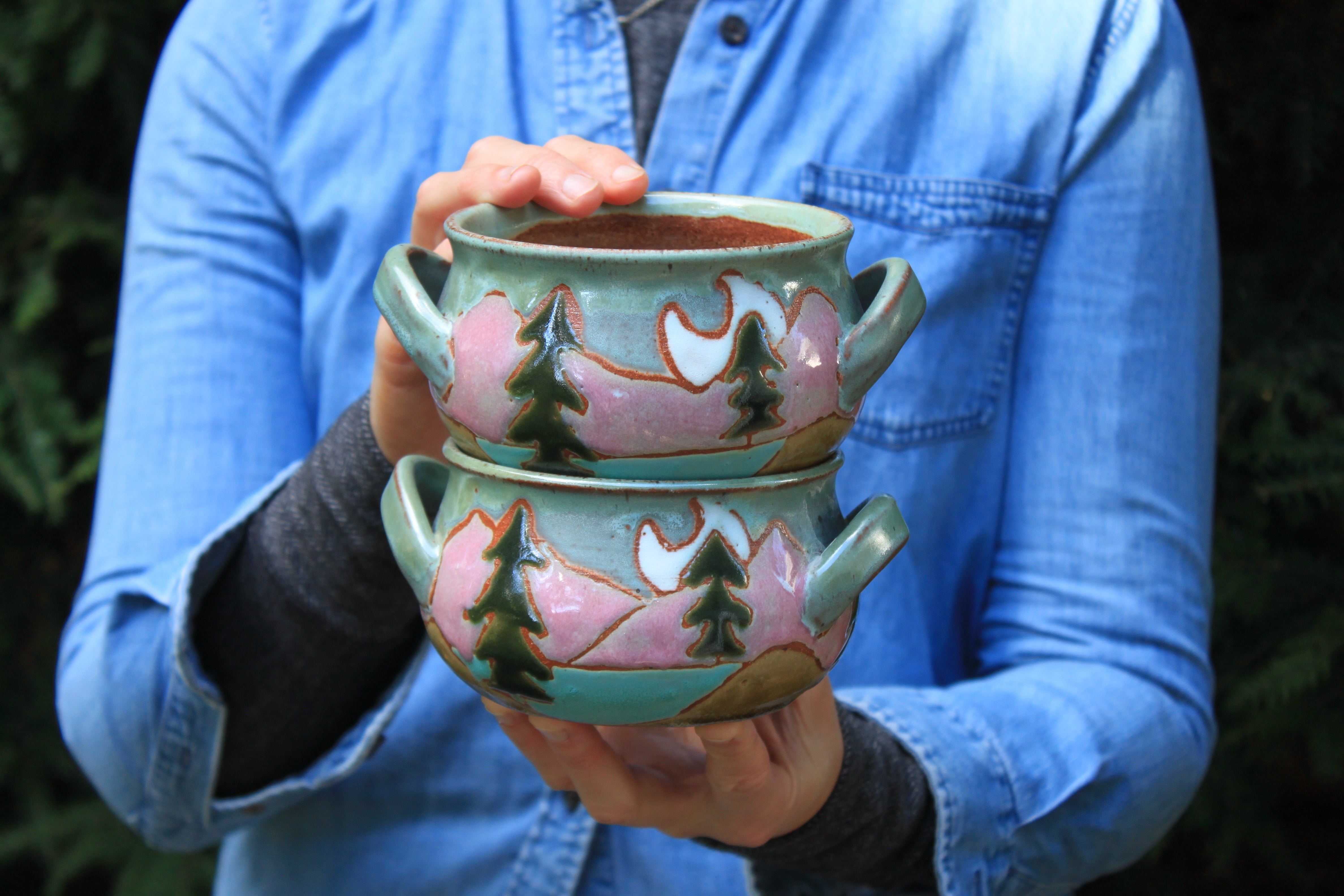 Evergreen Dreams Soup Crocks - sold separately, 24 oz