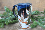 Load image into Gallery viewer, Ginger Bread House Snowy Village Travel Mug, 17 oz

