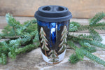 Load image into Gallery viewer, Snowy Cabin Forest Nights Travel Mug, 16 oz
