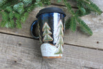 Load image into Gallery viewer, Snowy Cabin Forest Nights Travel Mug, 16 oz
