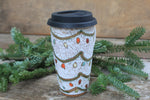 Load image into Gallery viewer, Twinkly Lights Handled Travel Mug, 18 oz

