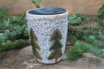 Load image into Gallery viewer, Holly and Evergreens Handled Travel Mug, 13 oz

