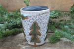 Load image into Gallery viewer, Holly and Evergreens Handled Travel Mug, 13 oz
