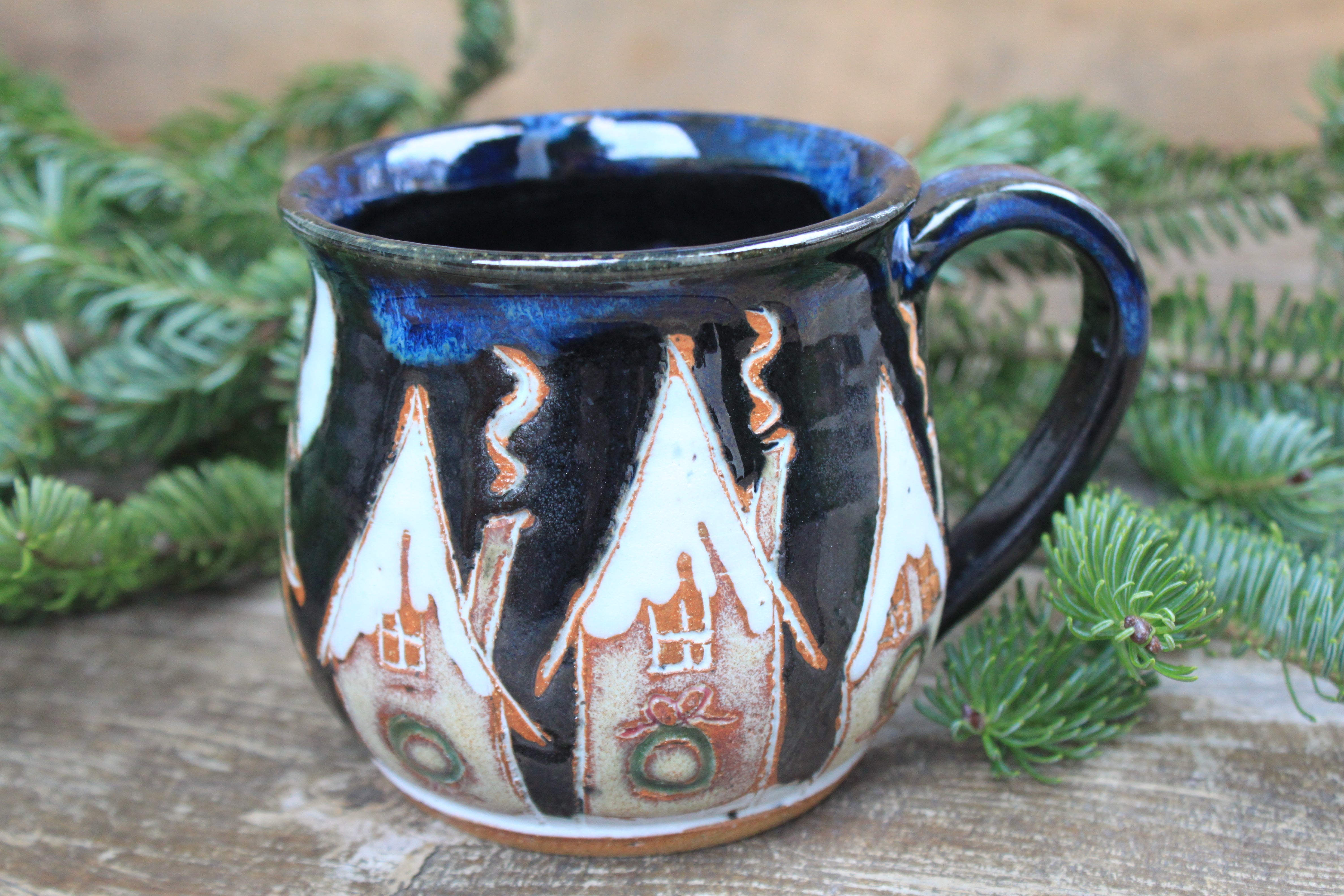 Snowy Ginger Bread House Village, 14 oz