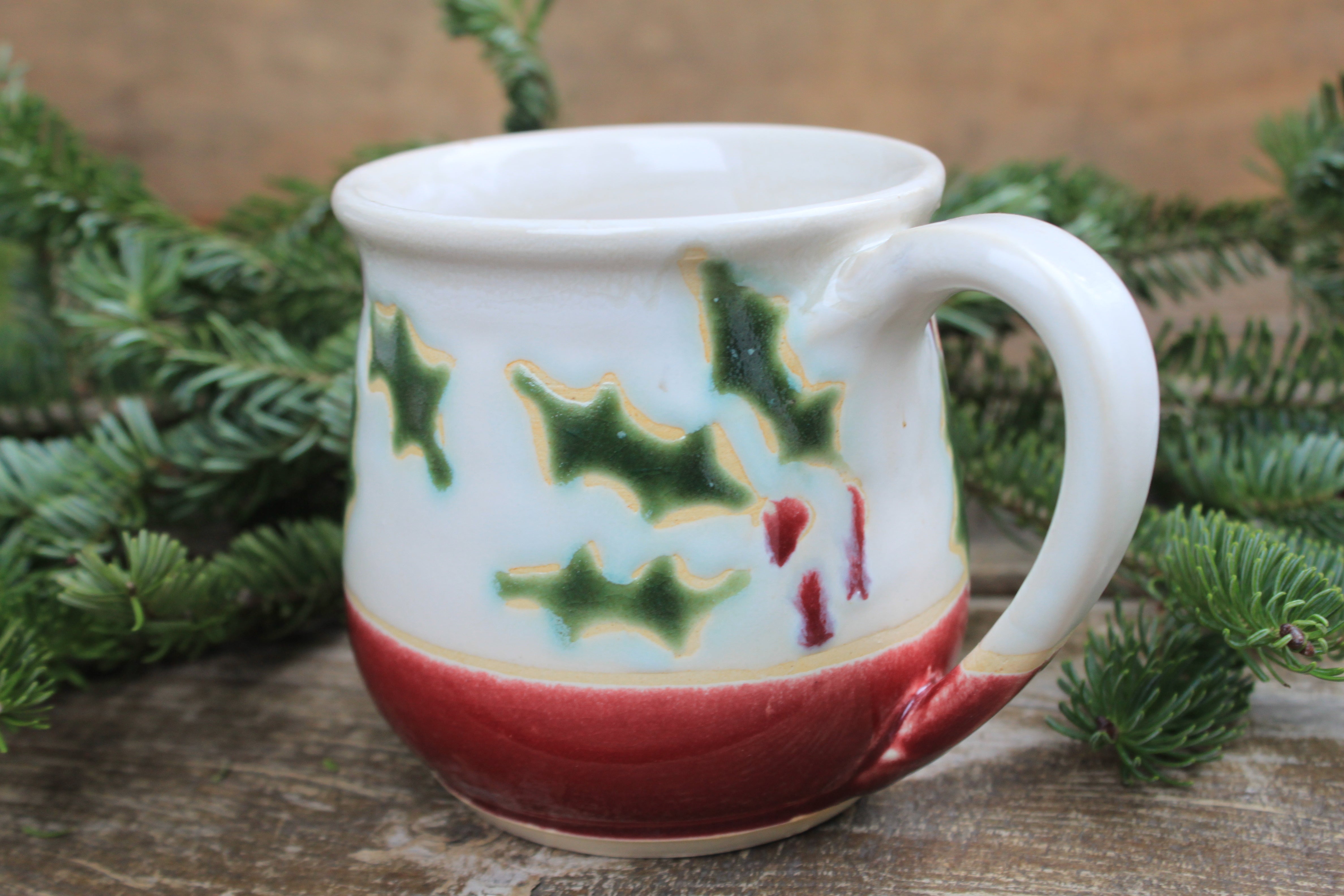Holly Jolly Mug, 17 oz