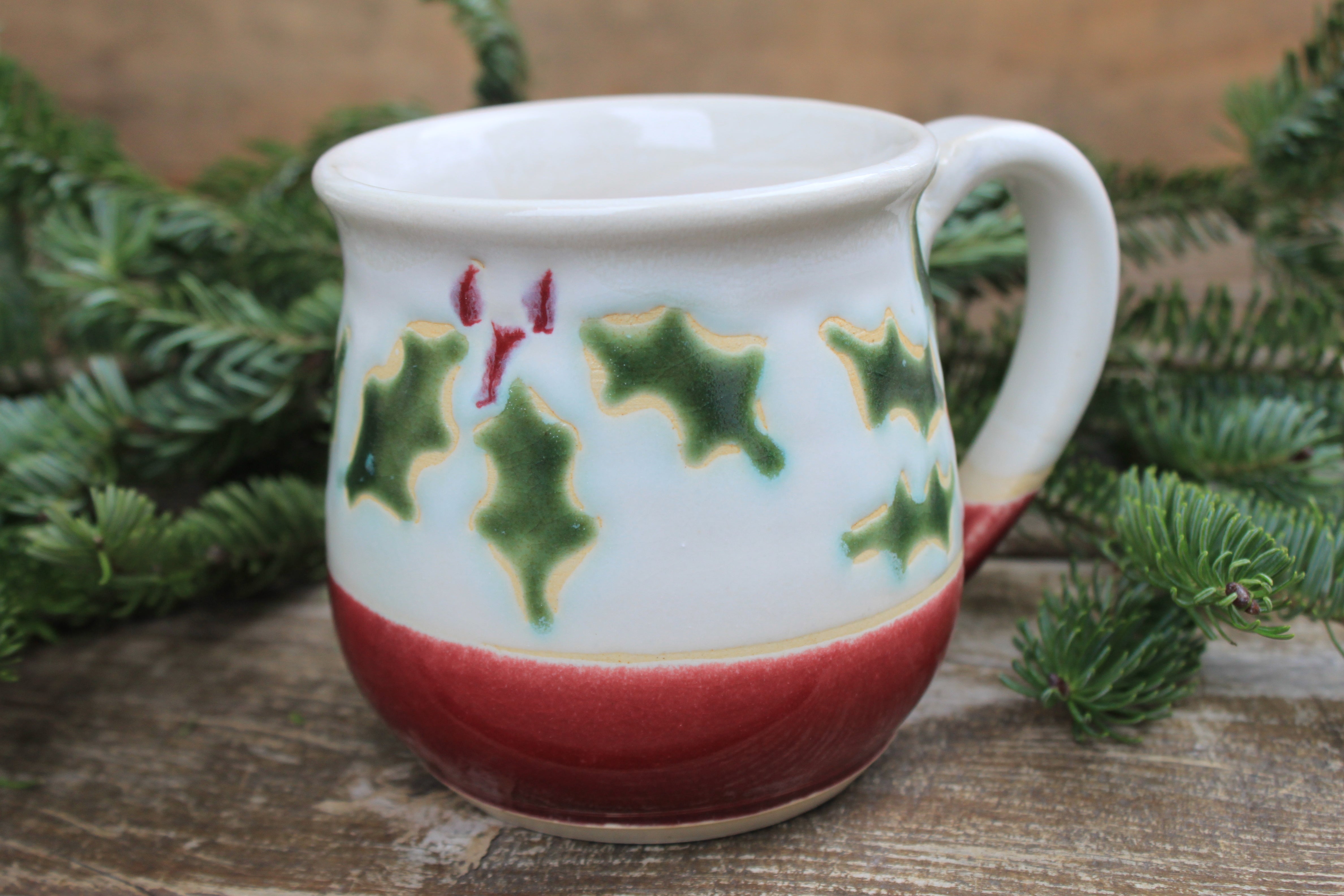 Holly Jolly Mug, 17 oz