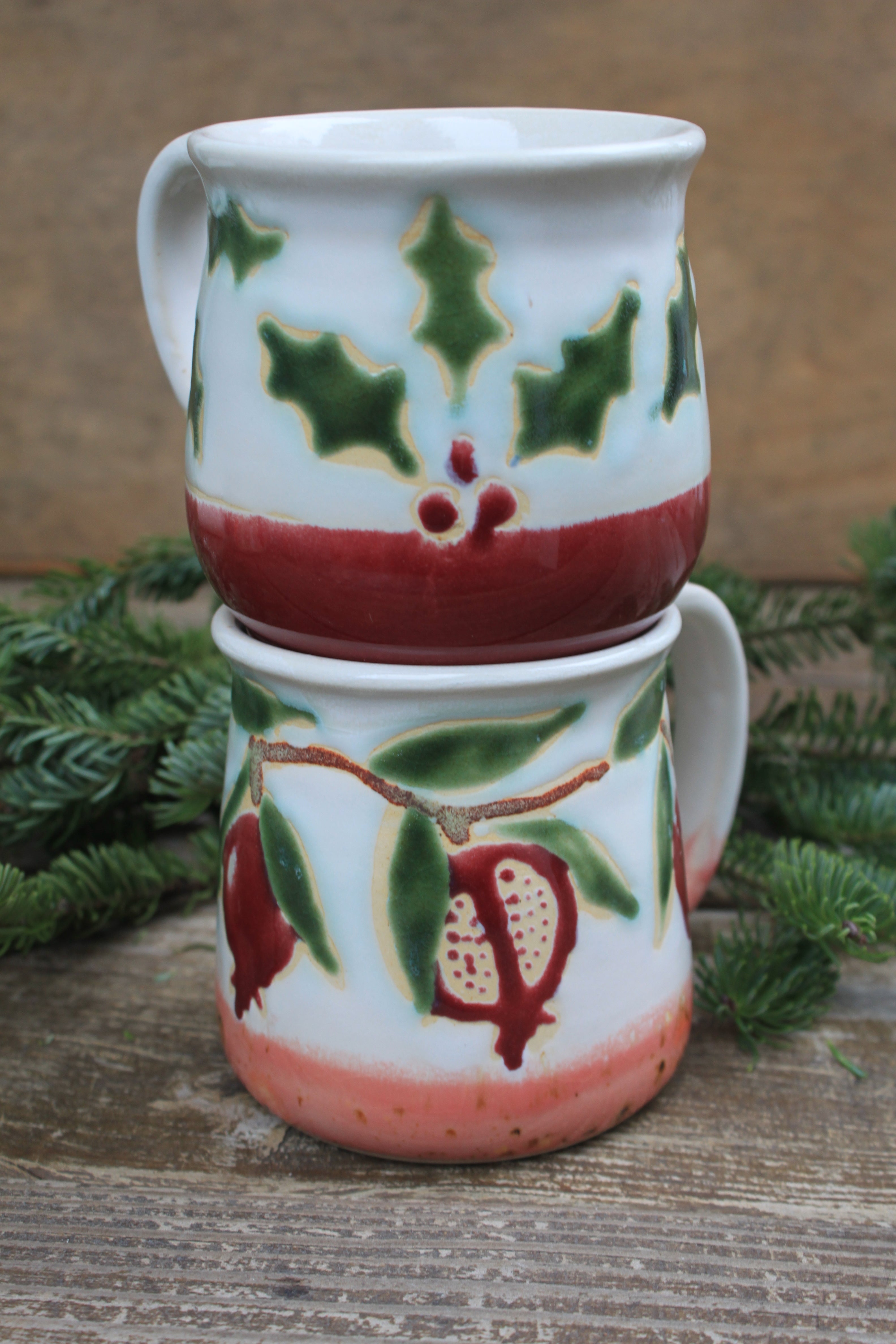 Holly Jolly Mug, 17 oz