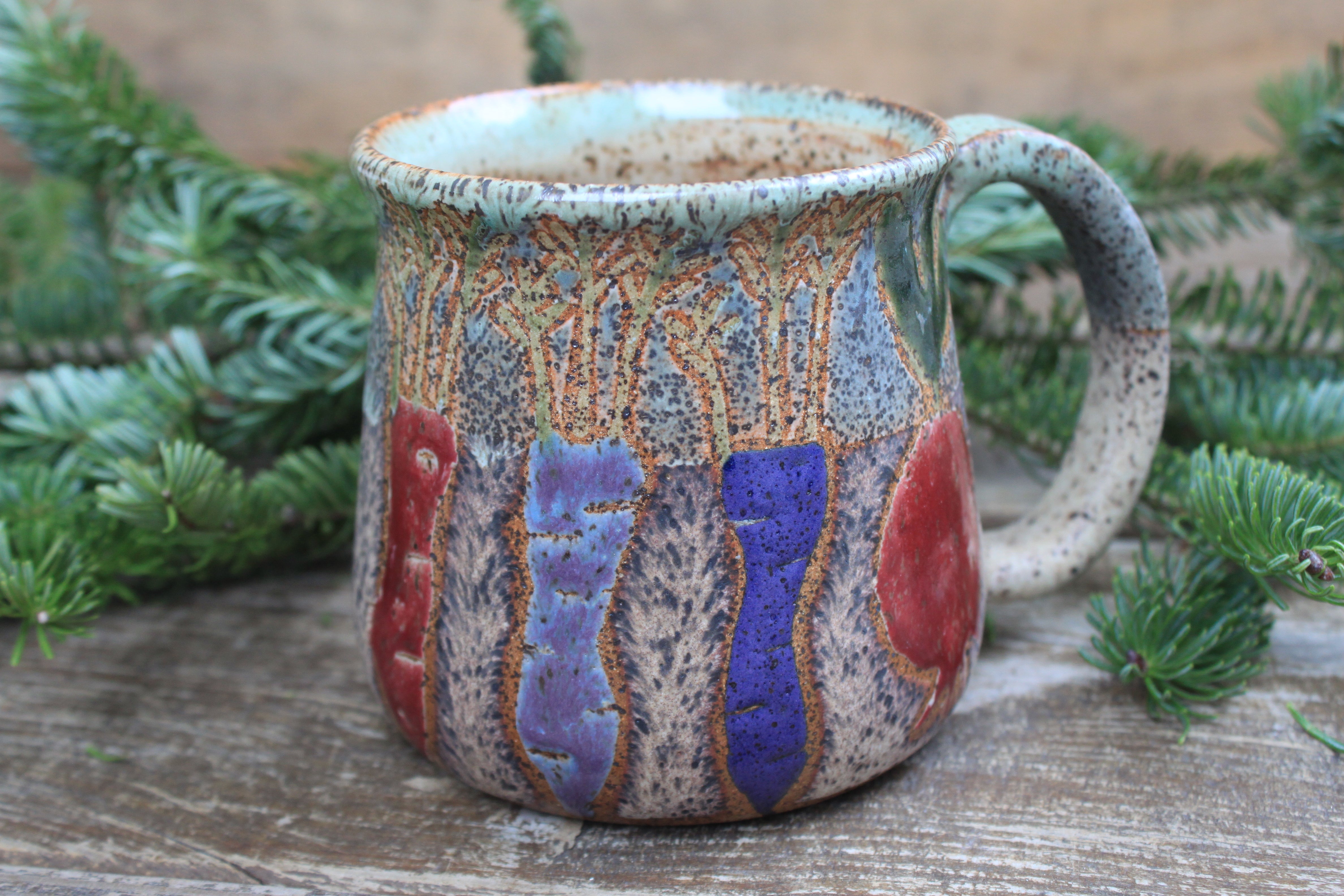 Root for Vegetables Rainbow Mug, 19 oz