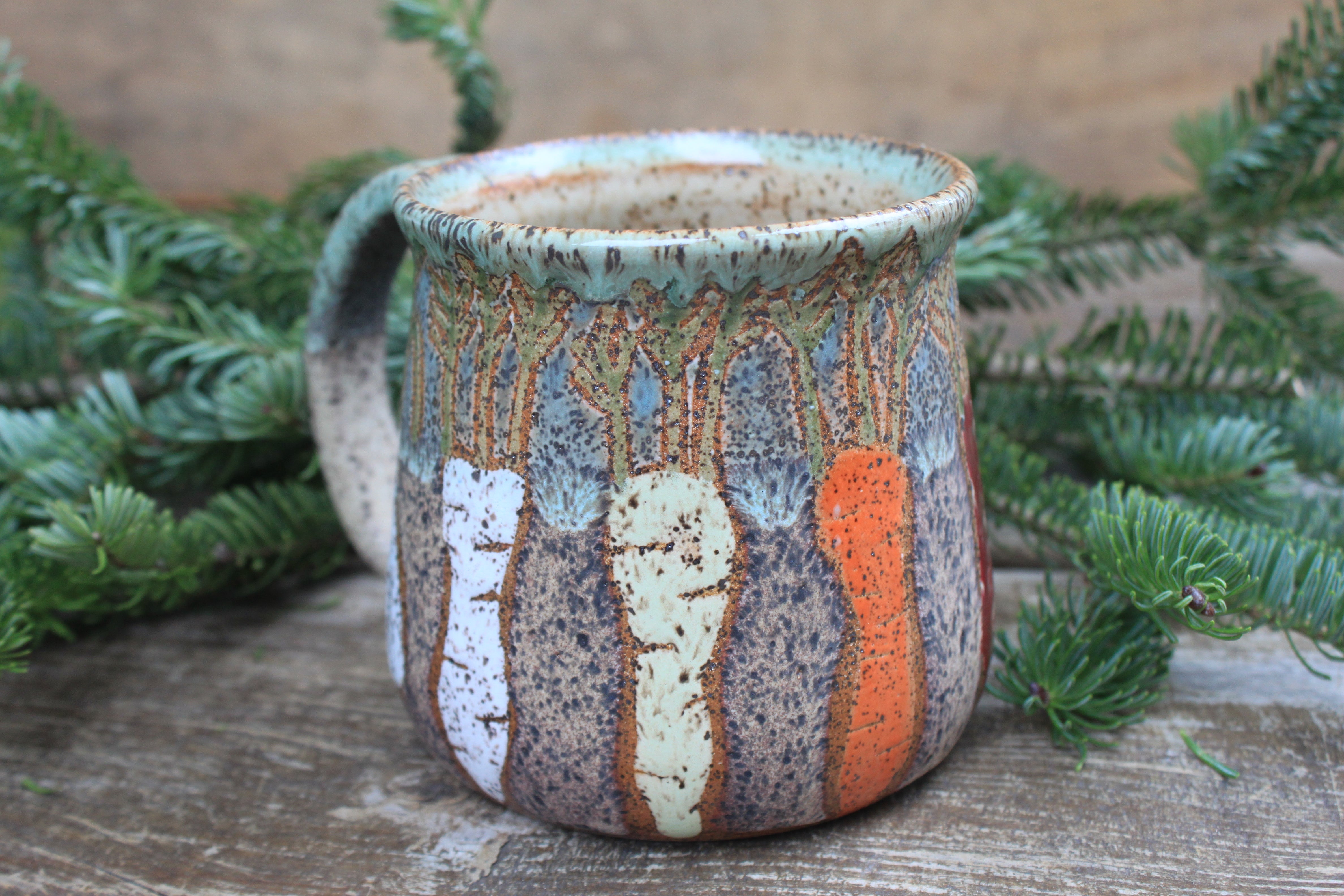 Root for Vegetables Rainbow Mug, 19 oz