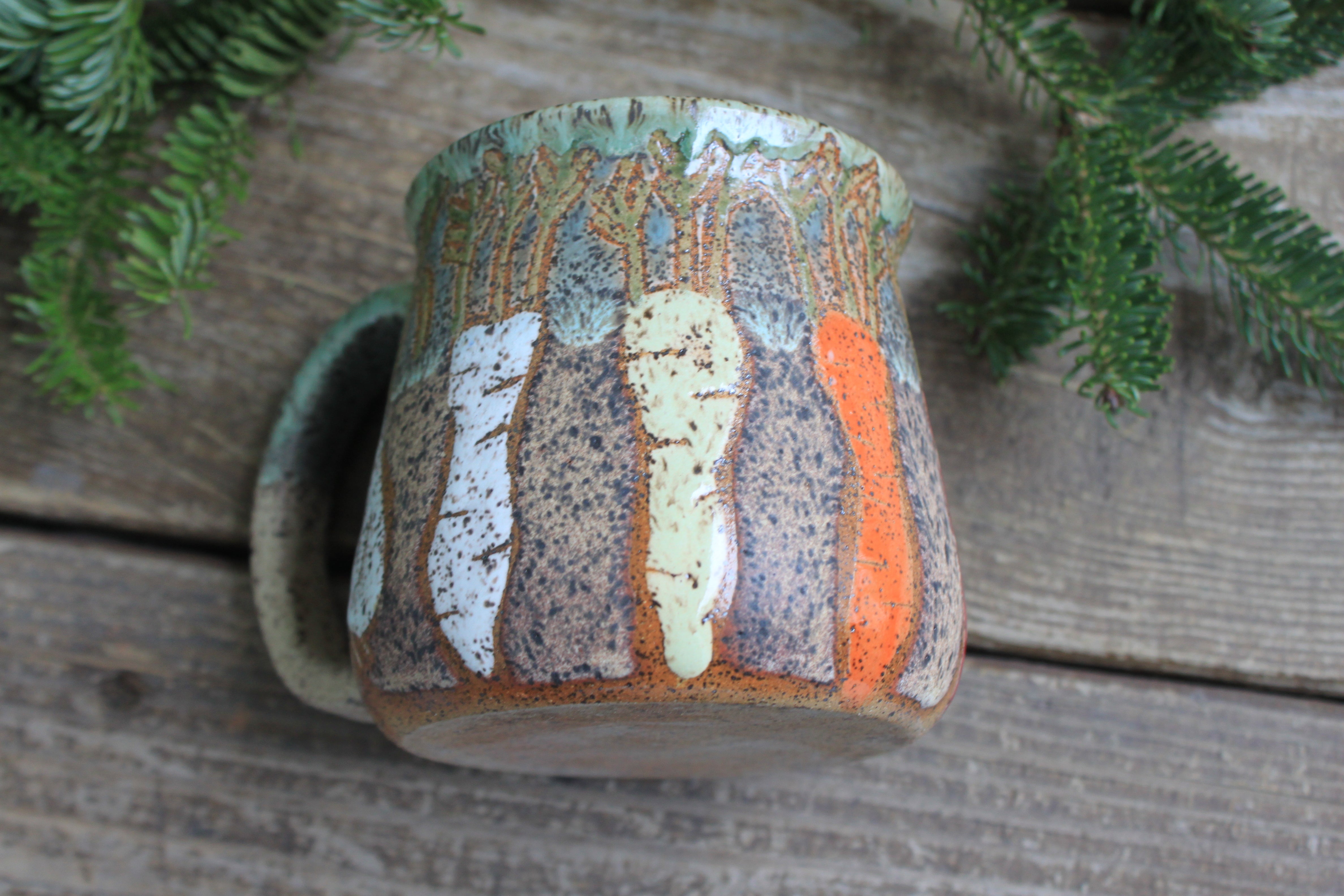 Root for Vegetables Rainbow Mug, 19 oz