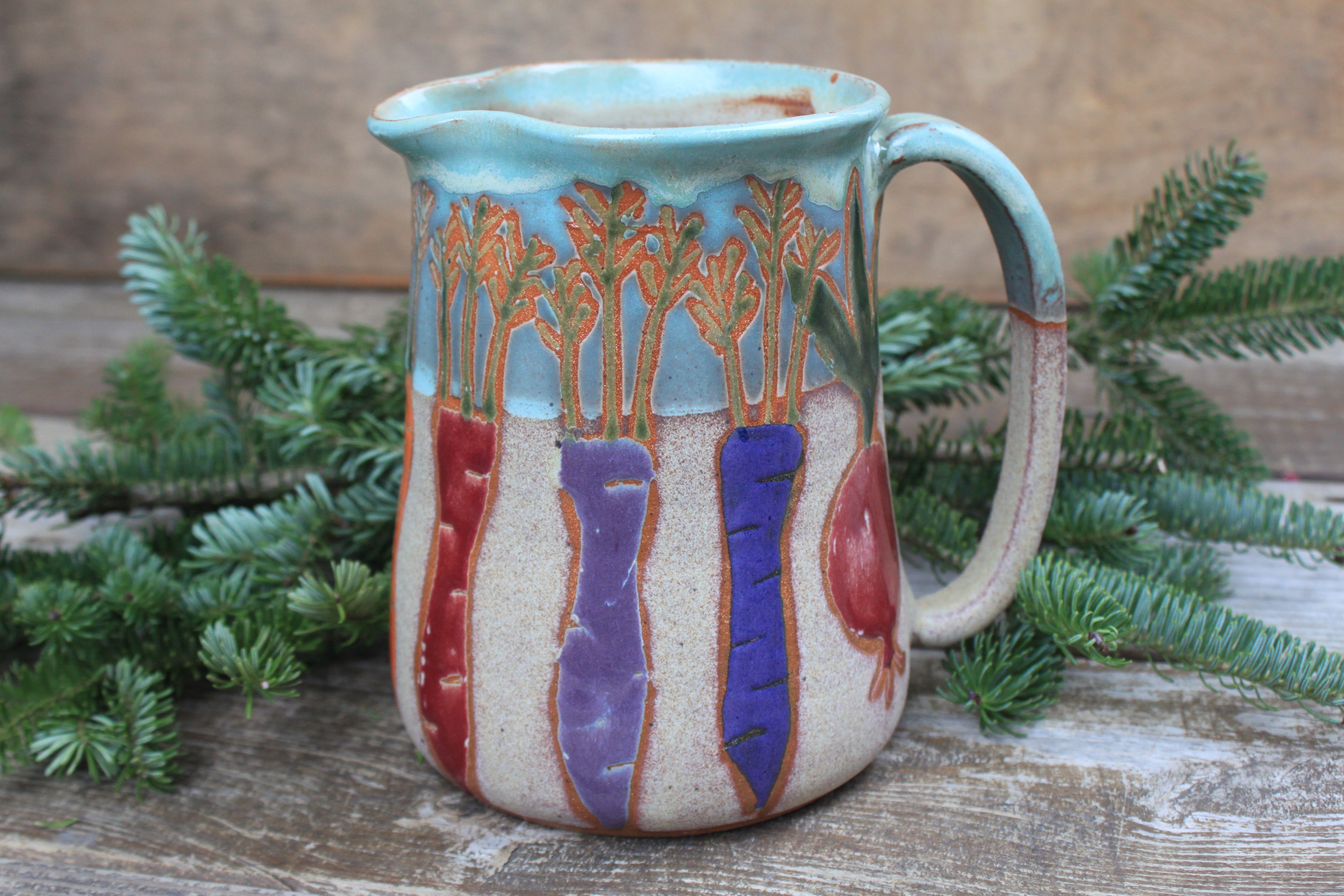 Root for Vegetables Rainbow Pitcher, 40 oz