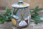Load image into Gallery viewer, Root for Vegetables Rainbow Large Lidded Jar
