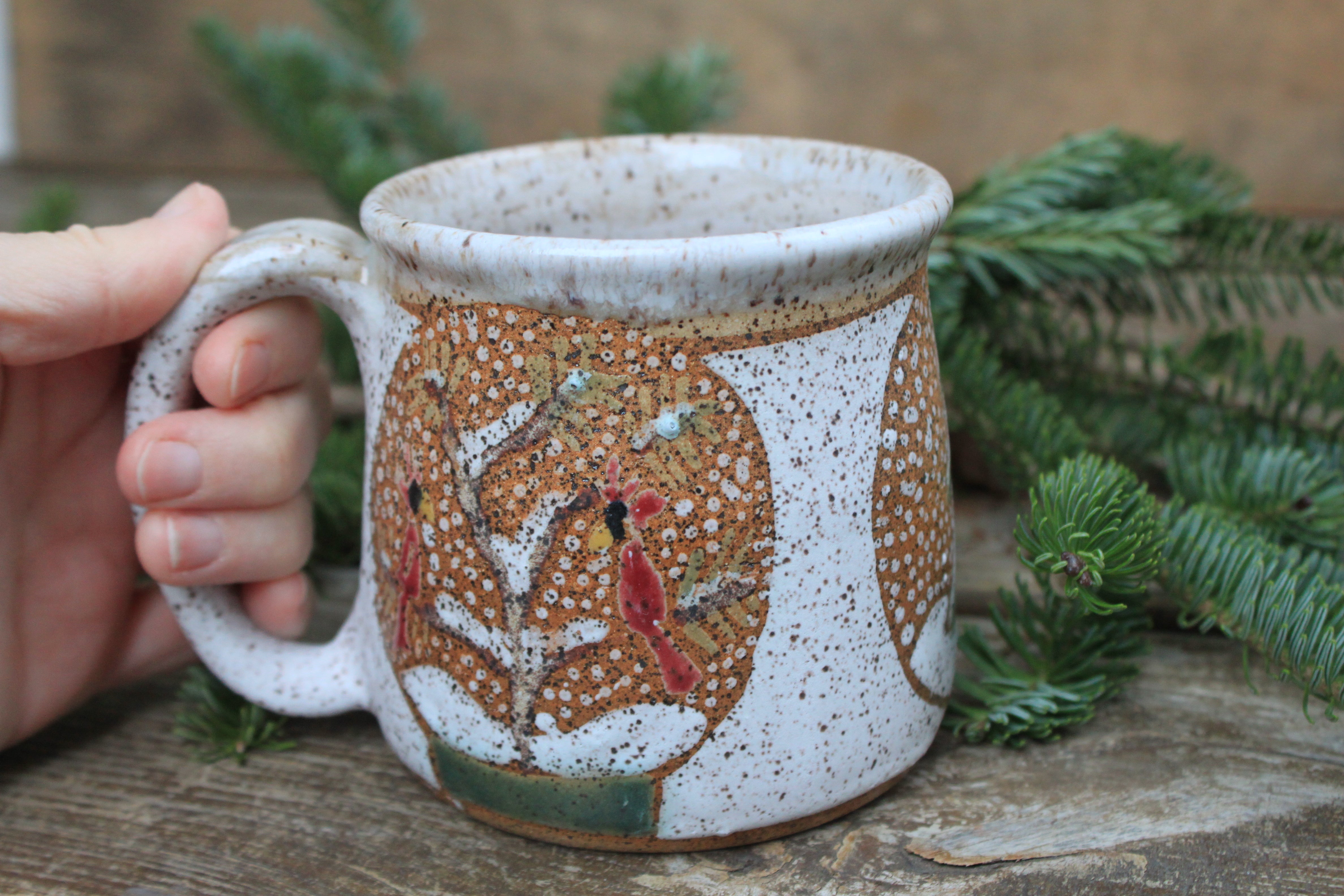 Cardinal Snow Globe Dreams Mug, 18 oz