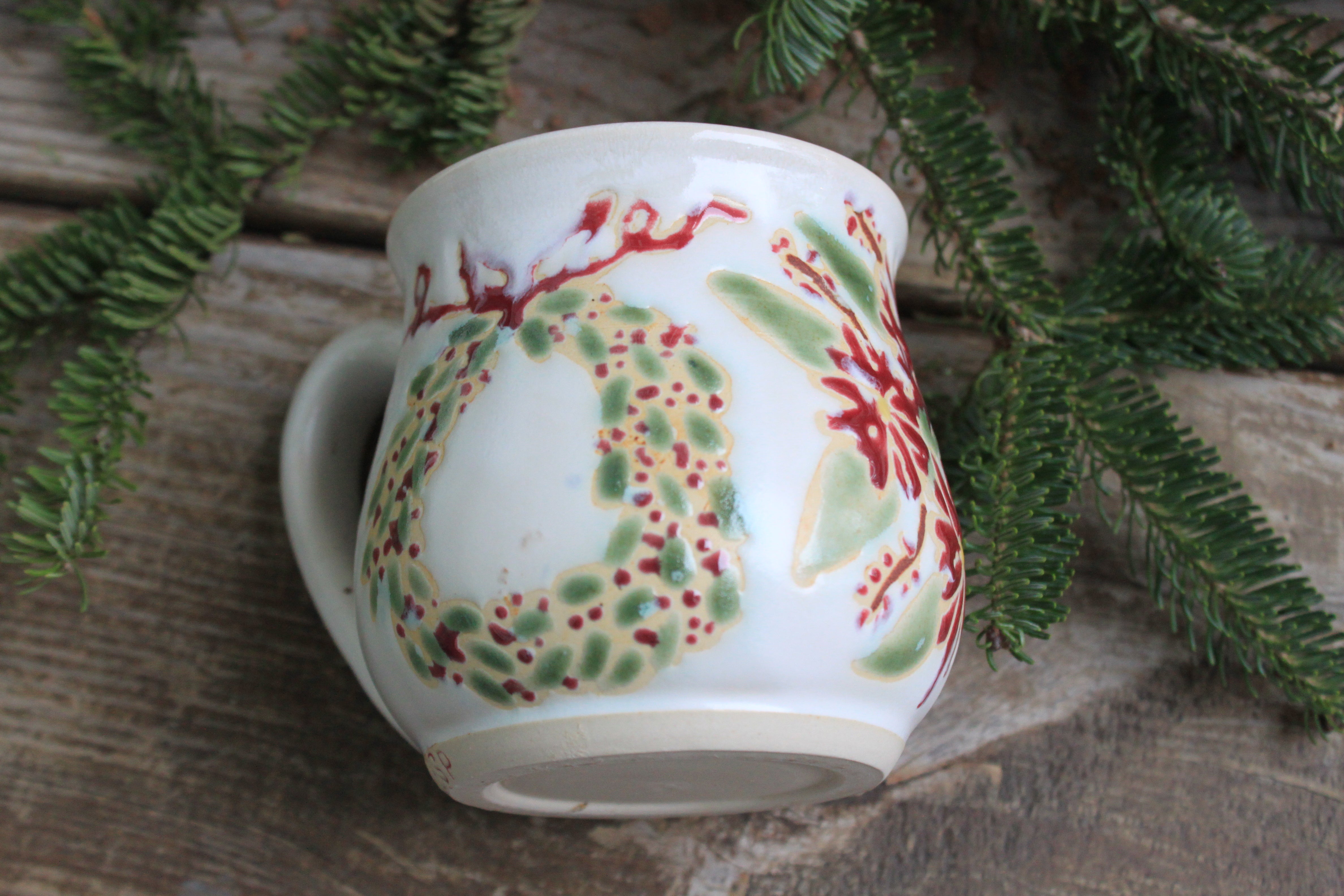 Wreaths of the Season Mug, 16 oz
