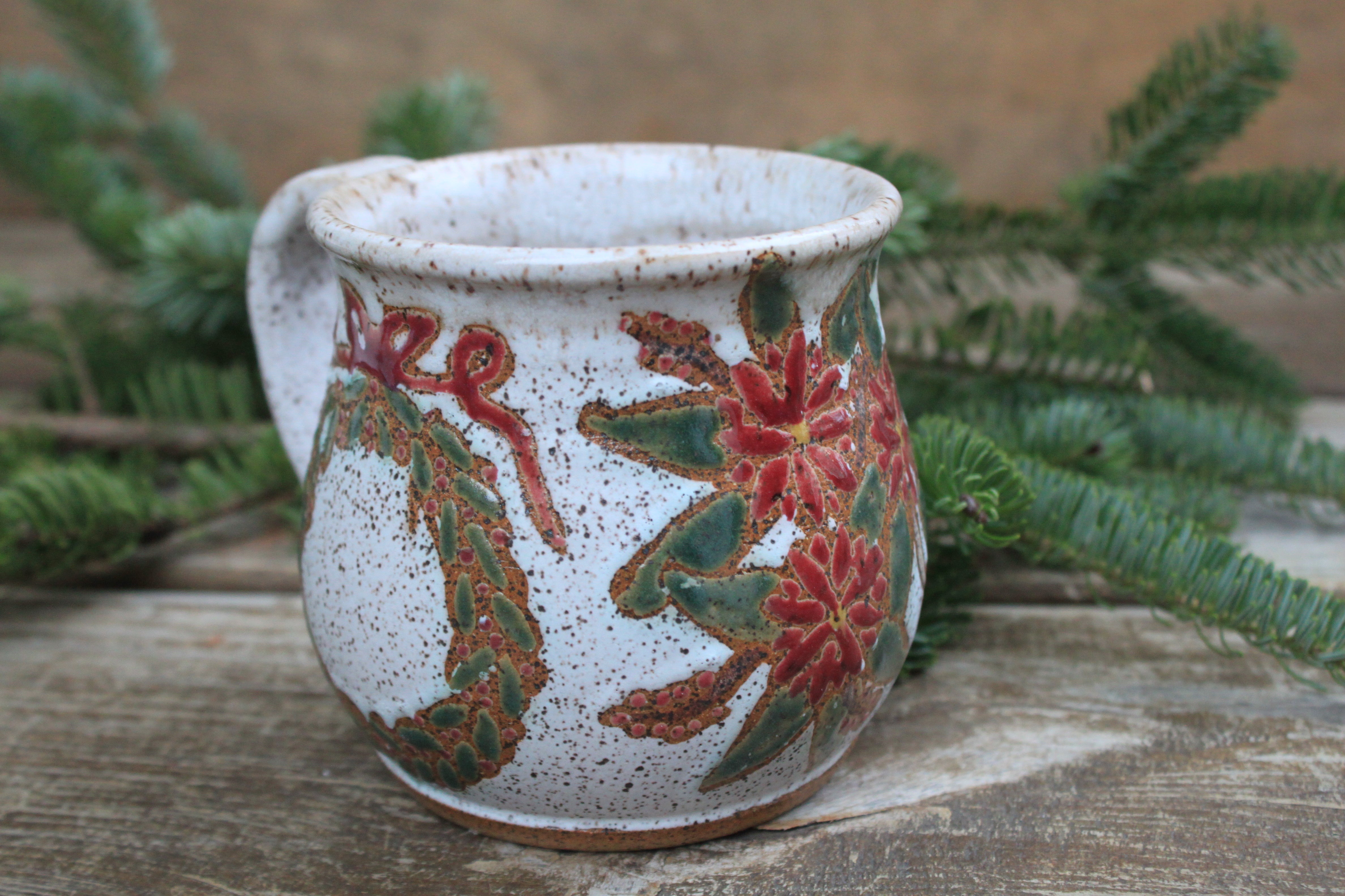 Wreaths of the Season Mug, 18 oz