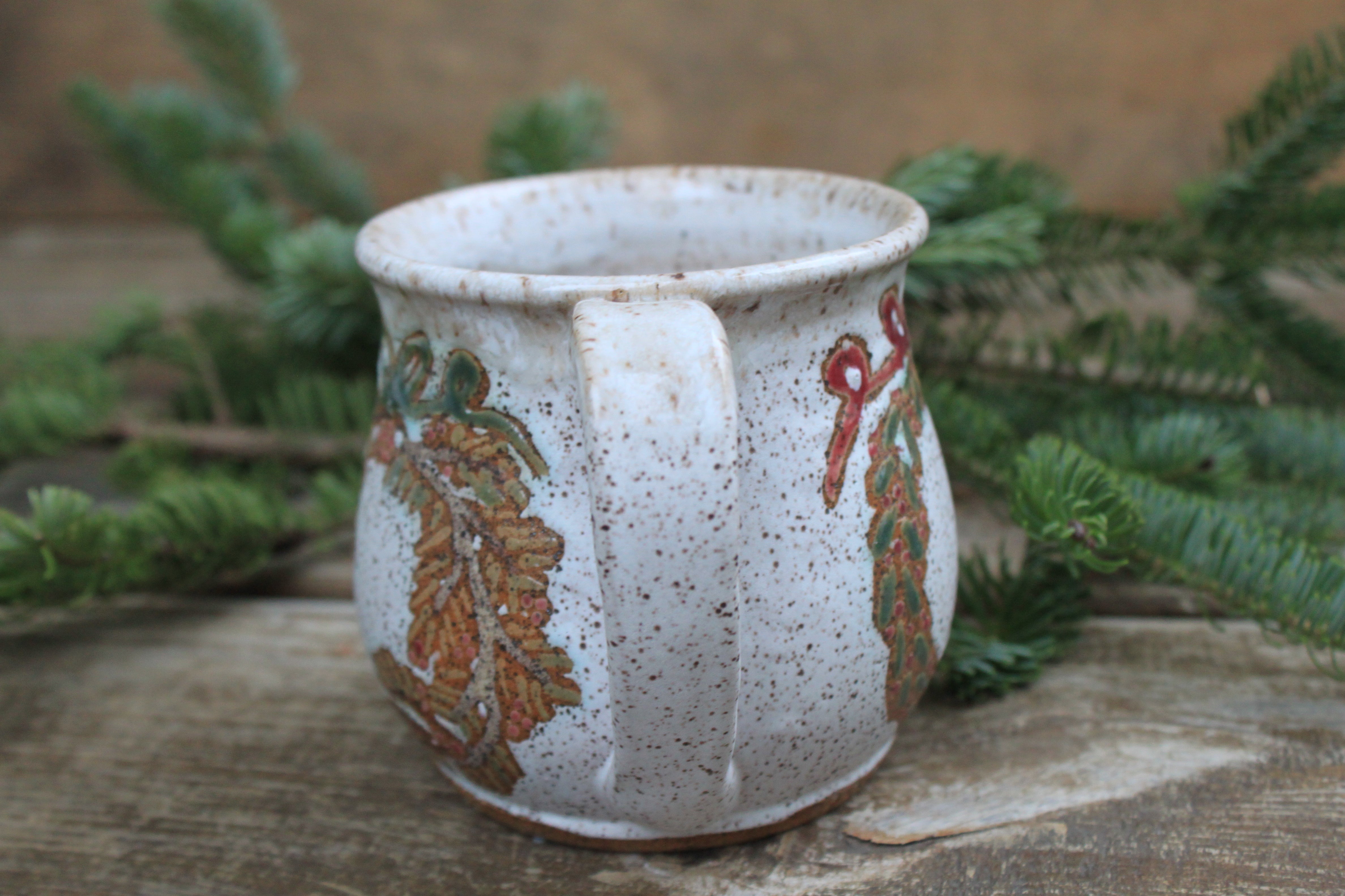 Wreaths of the Season Mug, 18 oz