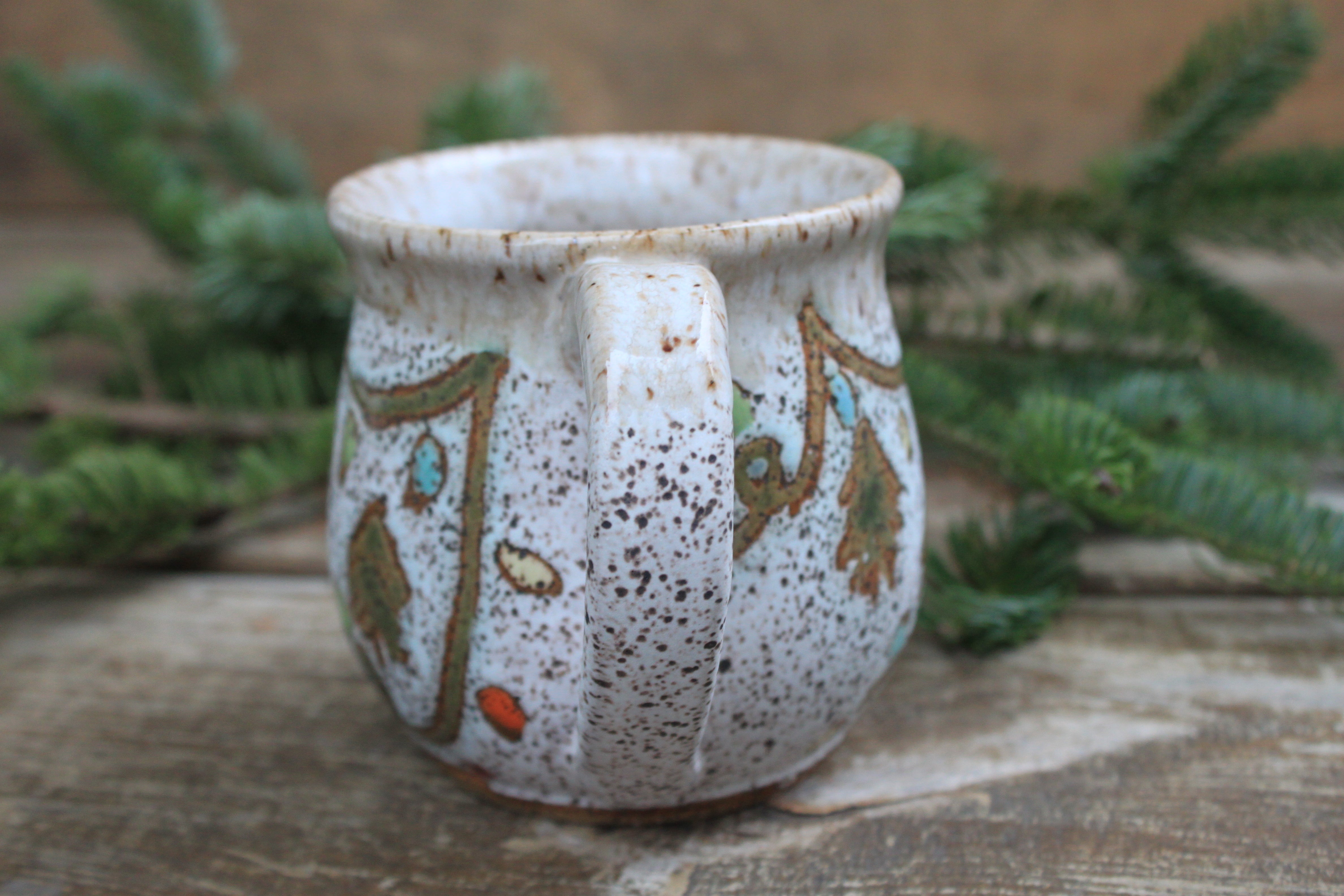 Twinkly Lights and Evergreens Mug, 16 oz