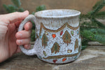 Load image into Gallery viewer, Twinkly Lights and Evergreens Mug, 18 oz
