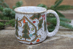 Load image into Gallery viewer, Twinkly Lights, Evergreen and Holly Mug, 15 oz
