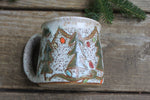 Load image into Gallery viewer, Twinkly Lights, Evergreen and Holly Mug, 15 oz
