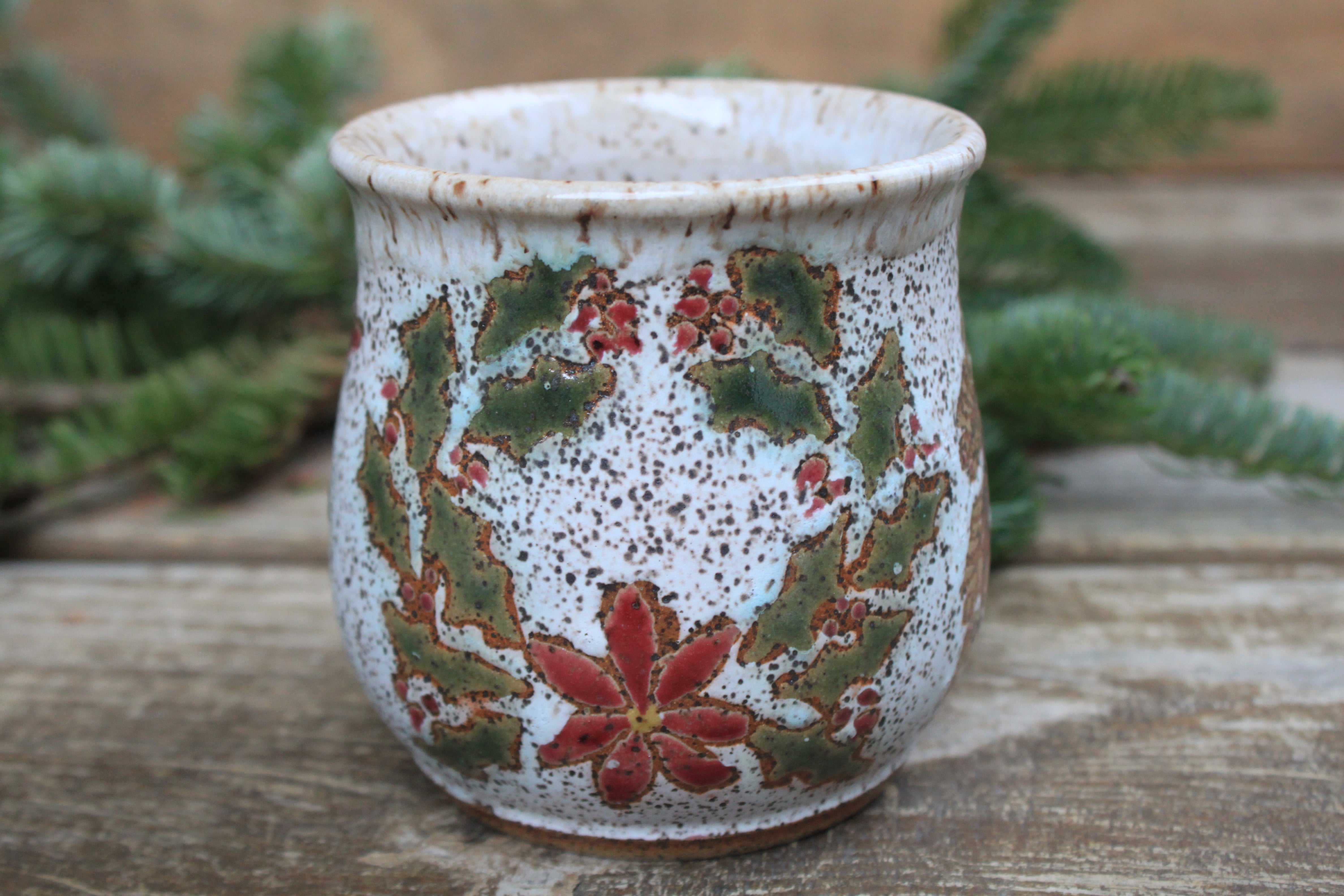 Wreaths of the Season Mug, 15 oz
