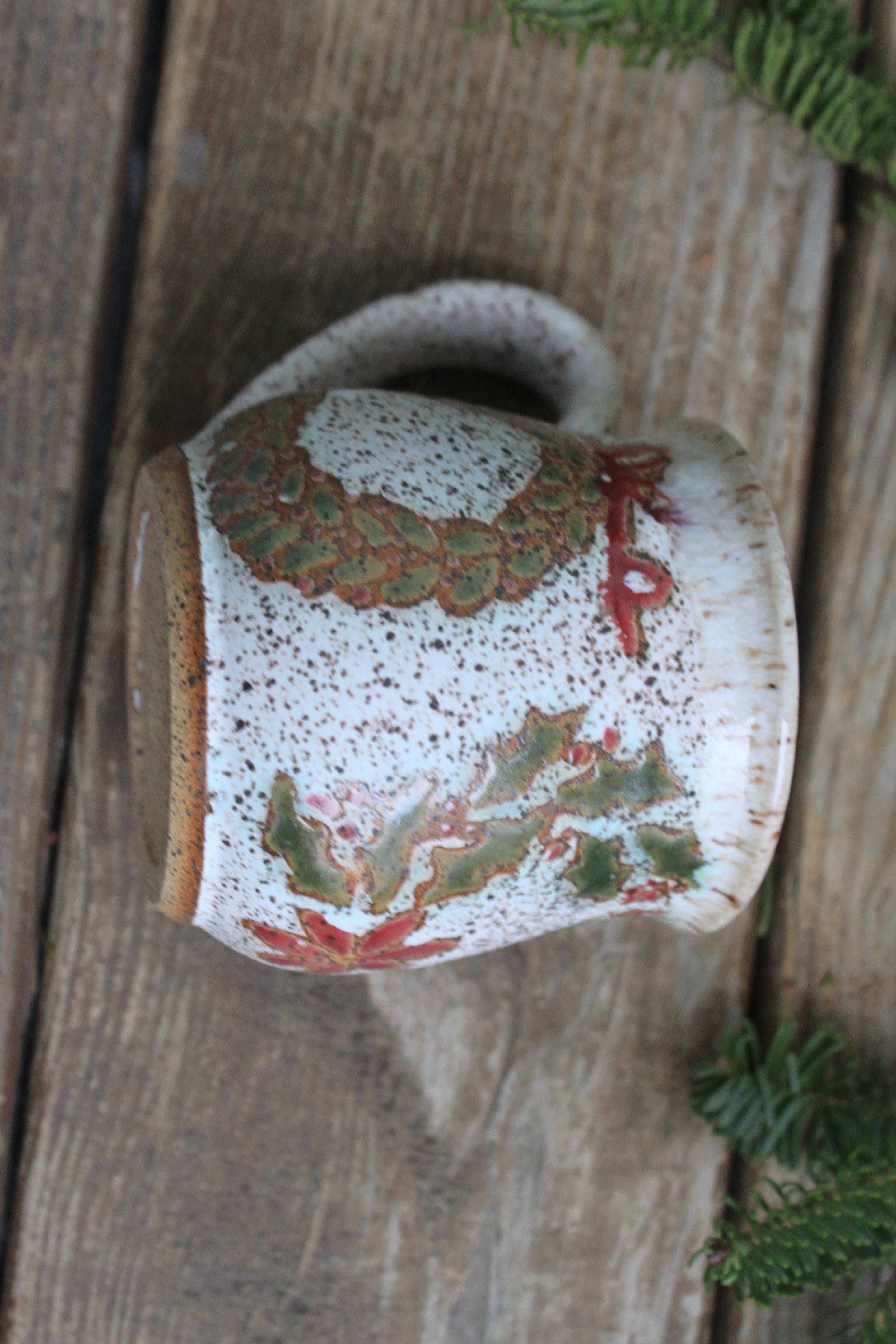 Wreaths of the Season Mug, 15 oz