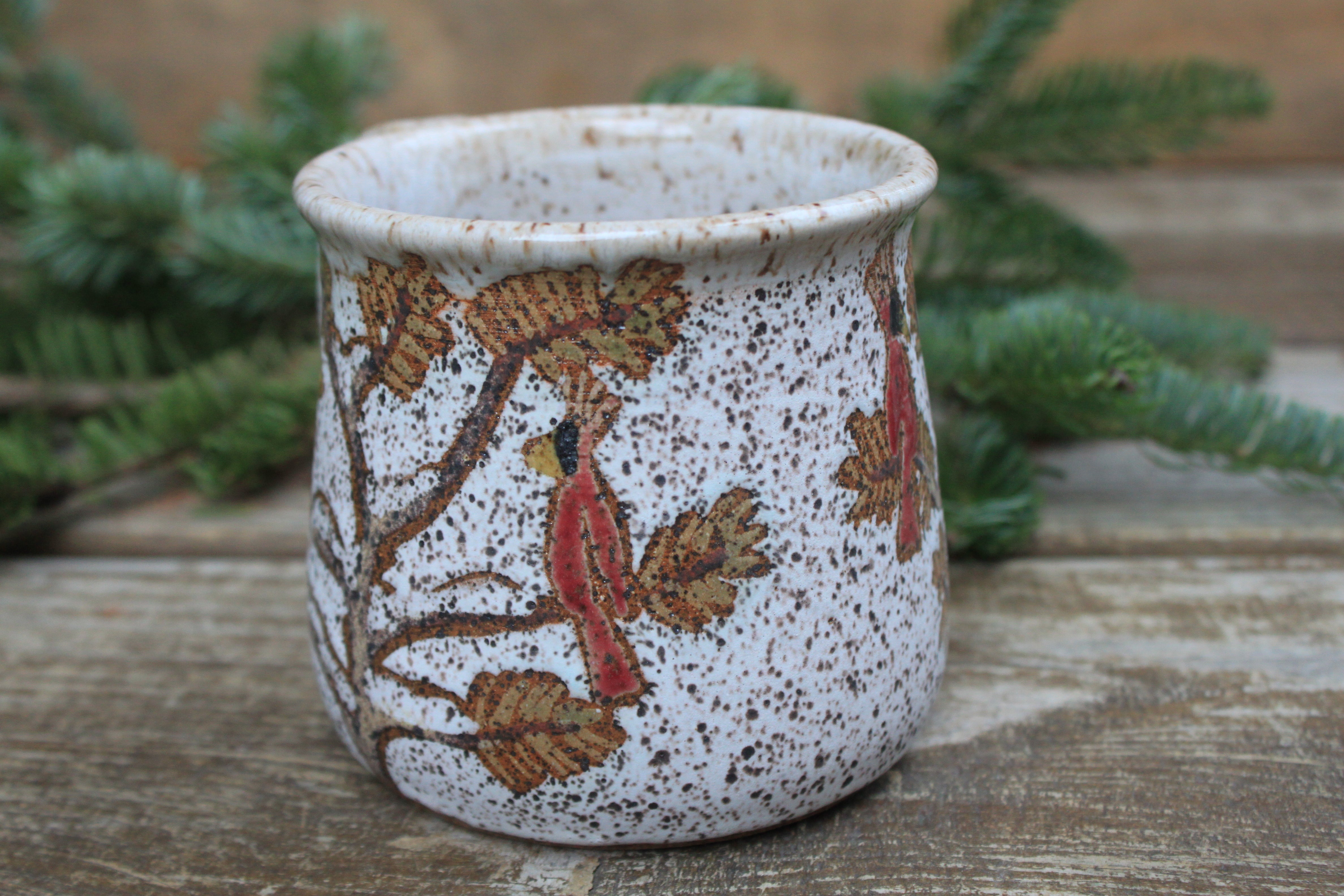 Cardinals in a Snowy Forest Mug, 16 oz