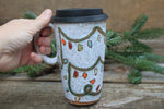 Load image into Gallery viewer, Twinkly Lights Handled Travel Mug, 17 oz
