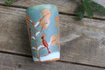 Load image into Gallery viewer, Cardinals in a Snowy Forest Handled Travel Mug (without a handle), 18 oz
