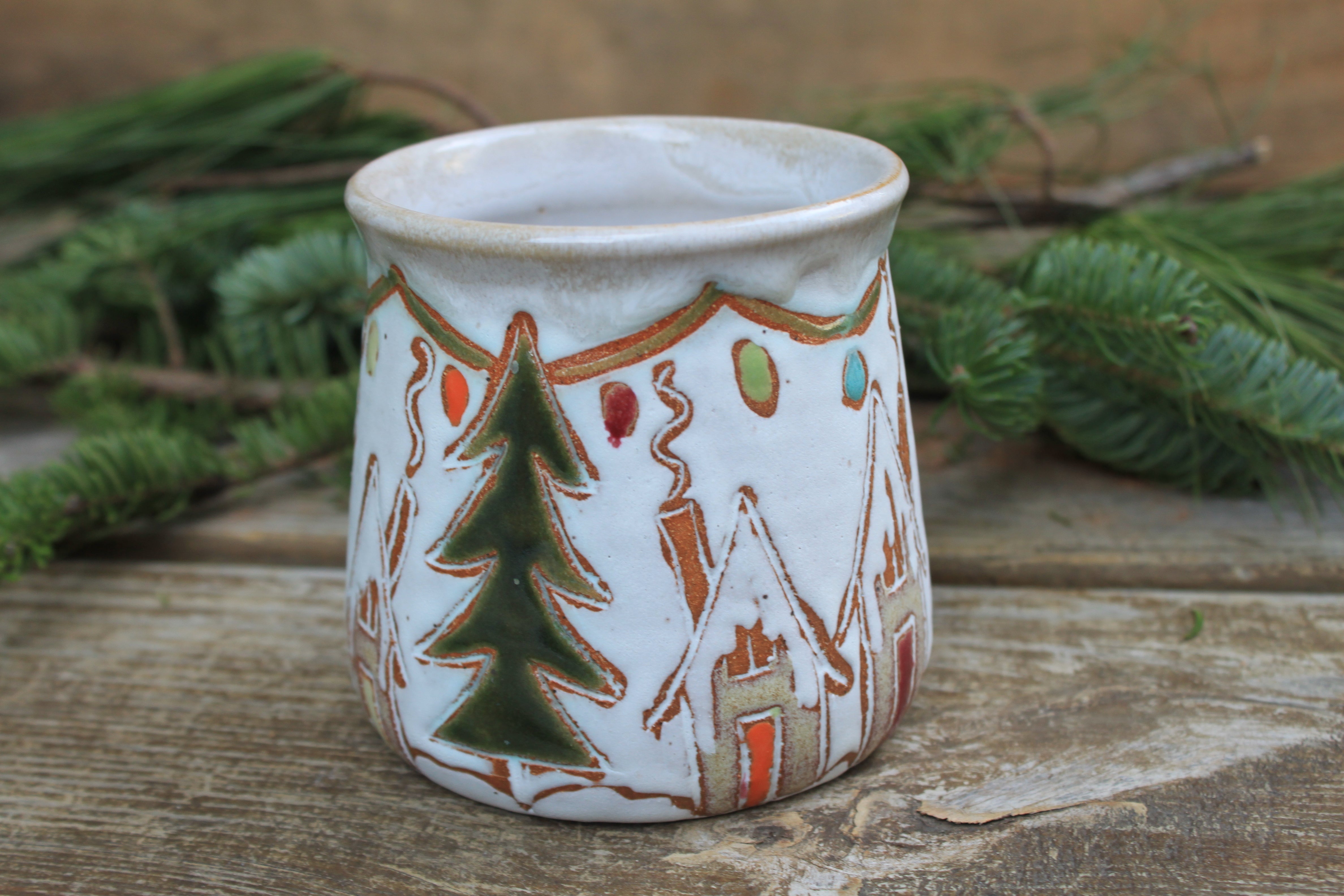 Snowy Ginger Bread House Village, 17 oz