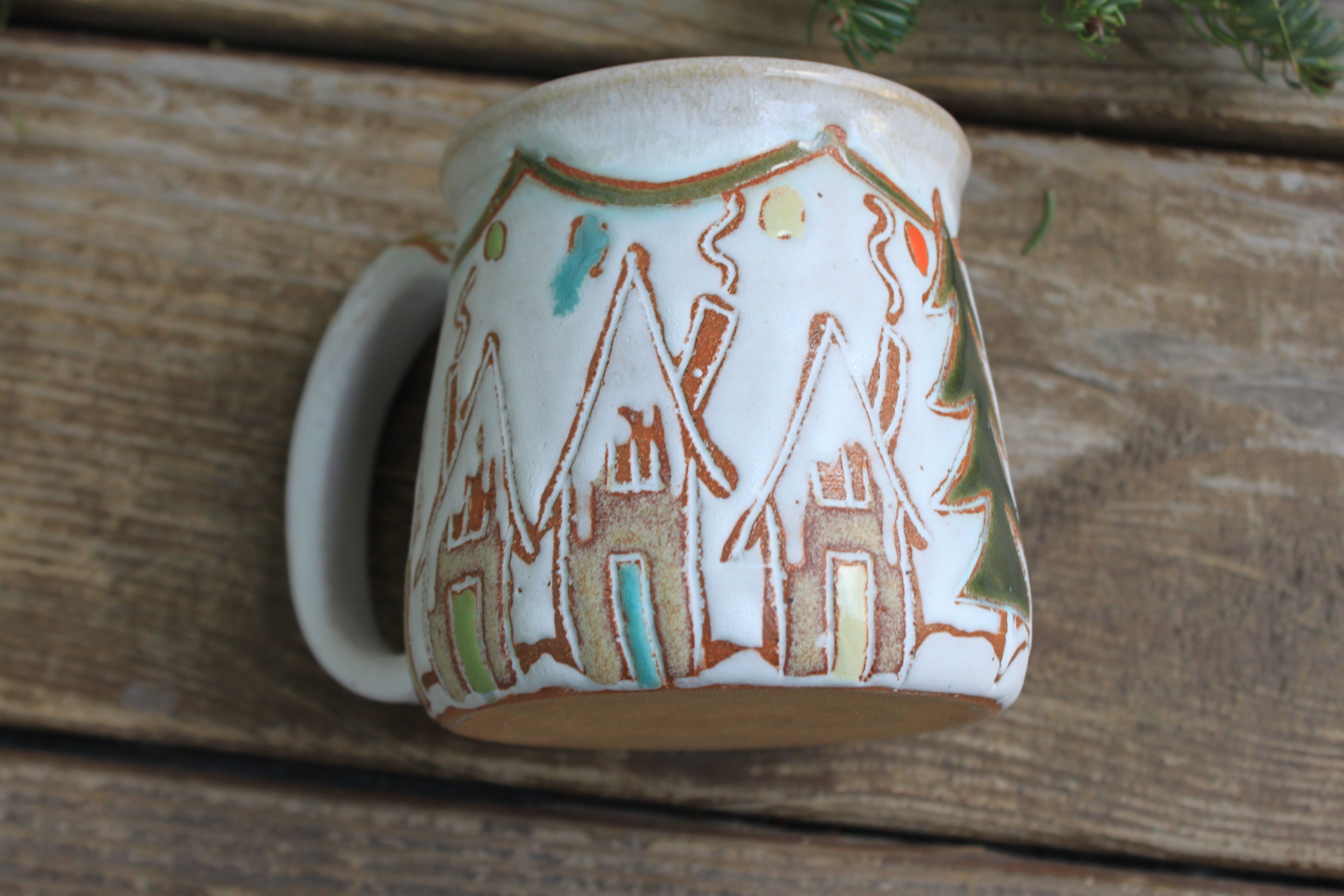 Snowy Ginger Bread House Village, 17 oz
