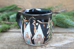 Load image into Gallery viewer, Snowy Ginger Bread House Village Mug, 16 oz
