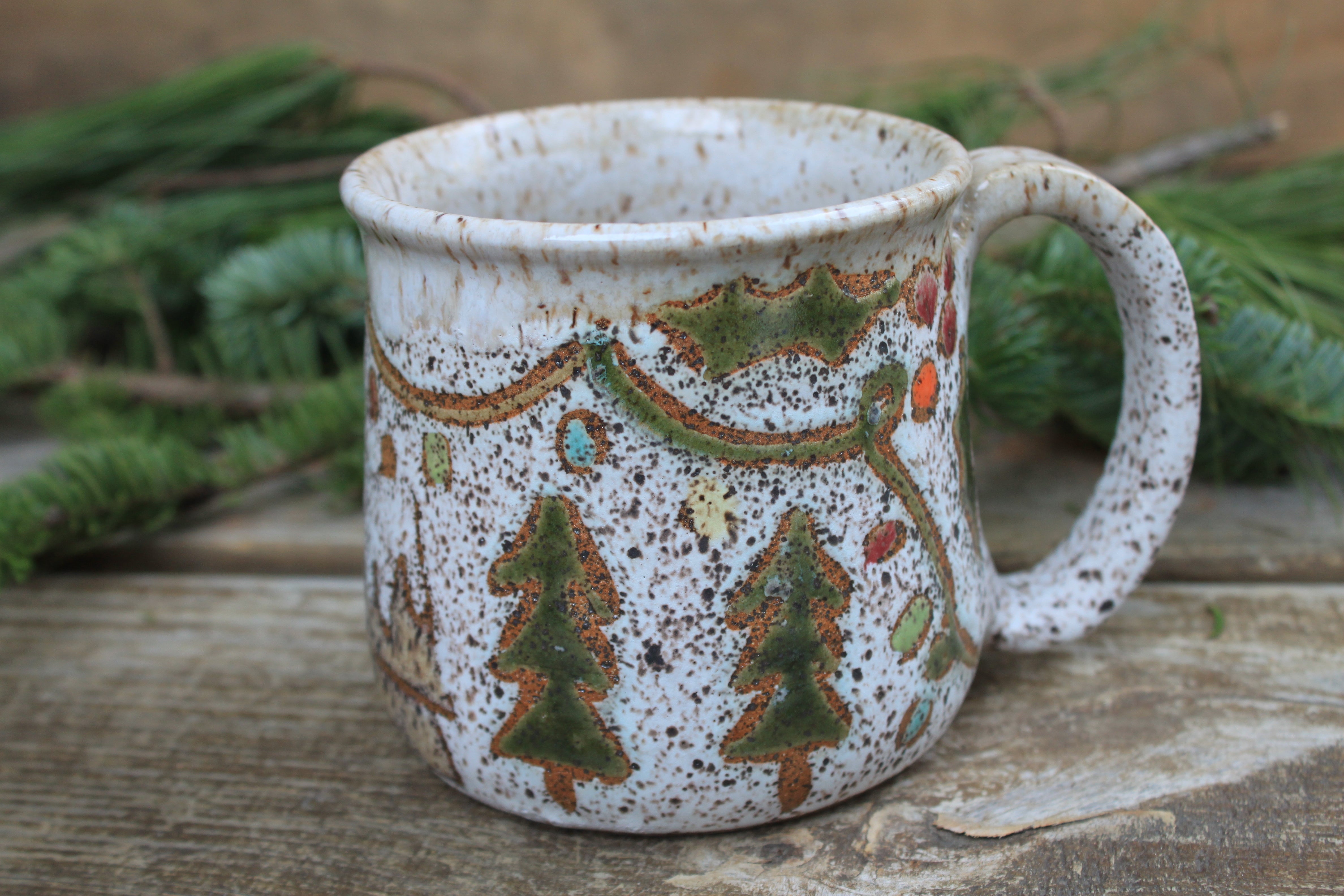 Festive Cabin in Evergreen Grove Mug, 19 oz