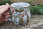 Load image into Gallery viewer, Festive Cabin in Evergreen Grove Mug, 16 oz
