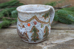 Load image into Gallery viewer, Festive Cabin in Evergreen Grove Mug, 16 oz
