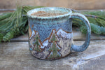 Load image into Gallery viewer, Coastal Cliffs Snow Day Mug, 16 oz
