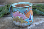Load image into Gallery viewer, Beachy Sand Dune Sunset Carved Mug, 17 oz
