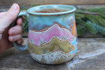 Load image into Gallery viewer, Beachy Sand Dune Sunset Carved Mug, 17 oz
