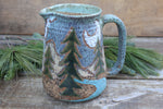 Load image into Gallery viewer, Birch Trees and Evergreens Pitcher, 48 oz
