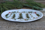 Load image into Gallery viewer, Holly Jolly Evergreen and Twinkle Light Platter
