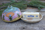 Load image into Gallery viewer, Evergreen Dreams Lidded (Butter) Dish
