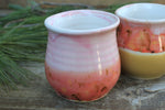 Load image into Gallery viewer, Thumbprint Cup, Blush and Coral, 14 oz
