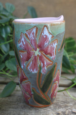 Load image into Gallery viewer, Cosmos Love Handled Travel Mug, 18 oz
