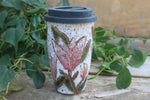 Load image into Gallery viewer, Magnolia Bloom Love Handled Travel Mug, 18 oz
