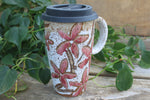 Load image into Gallery viewer, Cherry Blossom Handled Travel Mug, 18 oz
