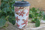 Load image into Gallery viewer, Cherry Blossom Handled Travel Mug, 18 oz

