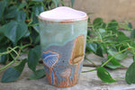 Load image into Gallery viewer, Mushroom Madness Carved Handled Travel Mug, 14 oz
