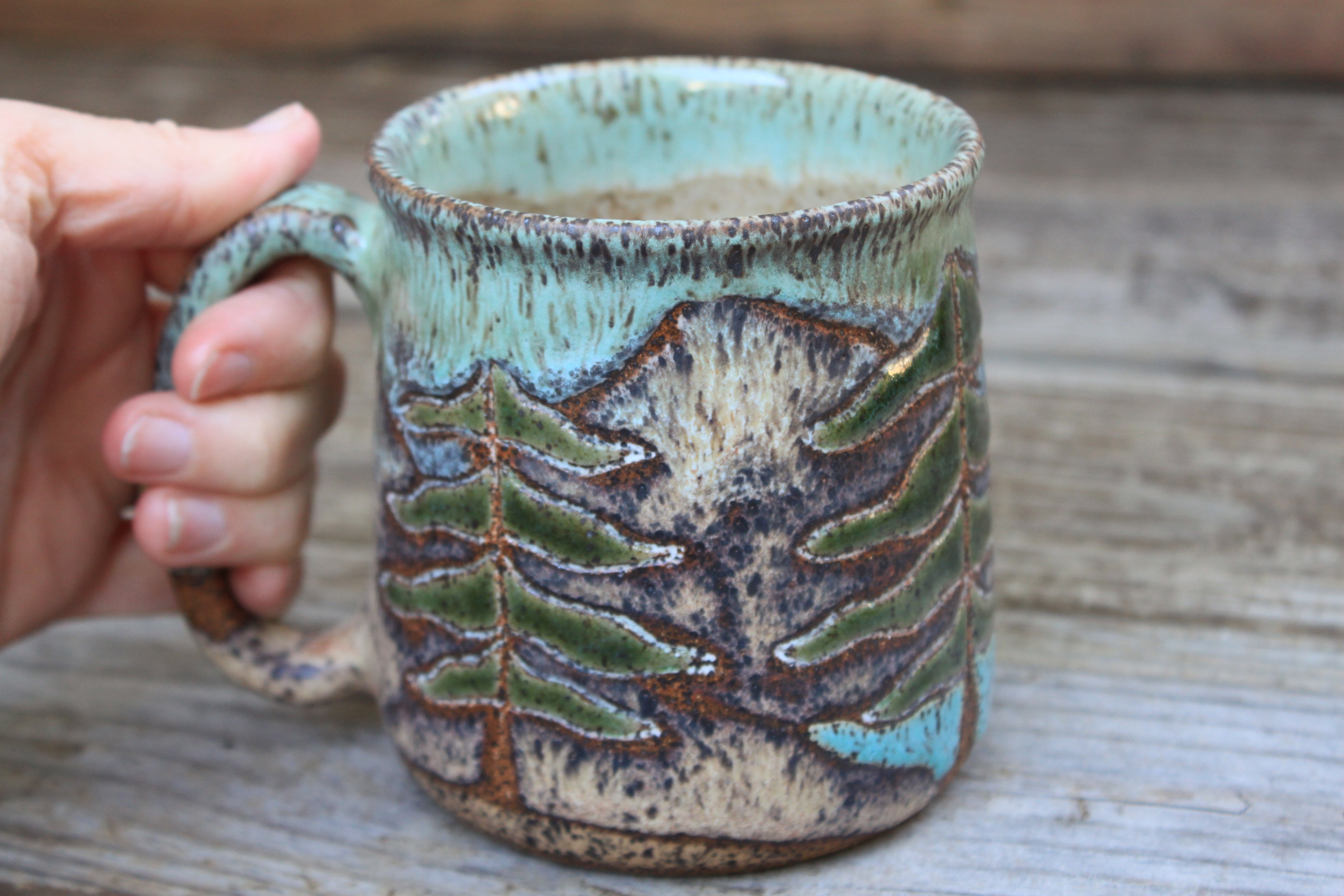 Redwood National Park Days Carved Mug, 20 oz