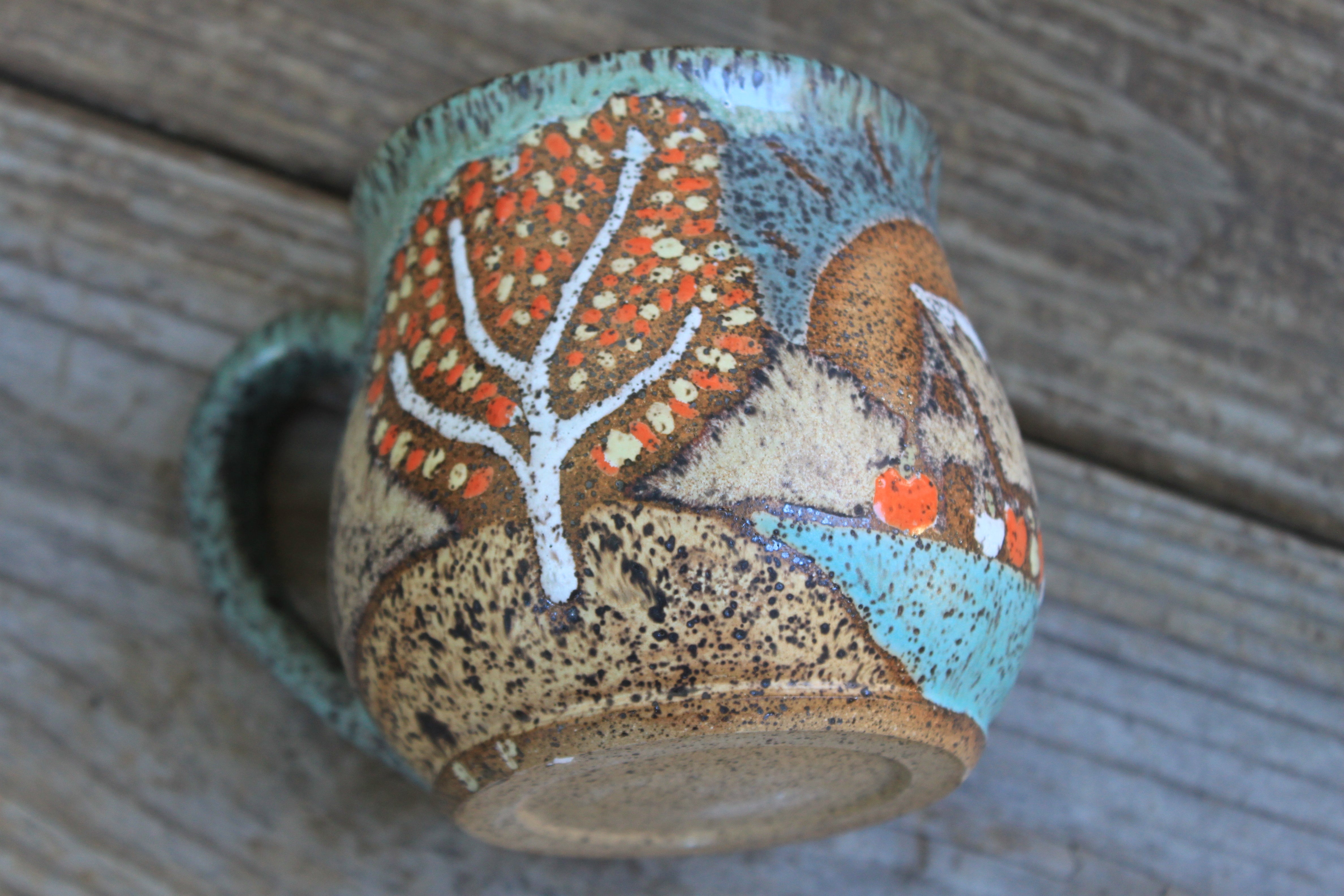 Decorative Gourd Season Mug, 18 oz