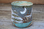 Load image into Gallery viewer, Snowy Cabin Forest Nights Mug, 20 oz
